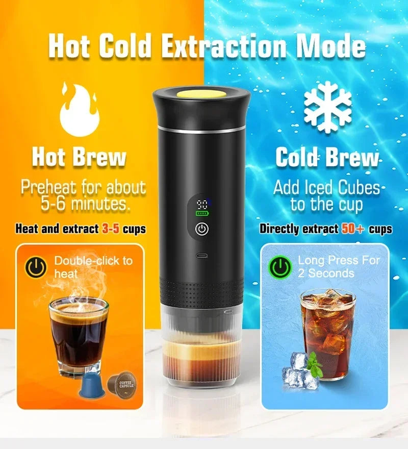 VibeHub™ EspressoGo | 3-in-1 Portable Coffee Machine