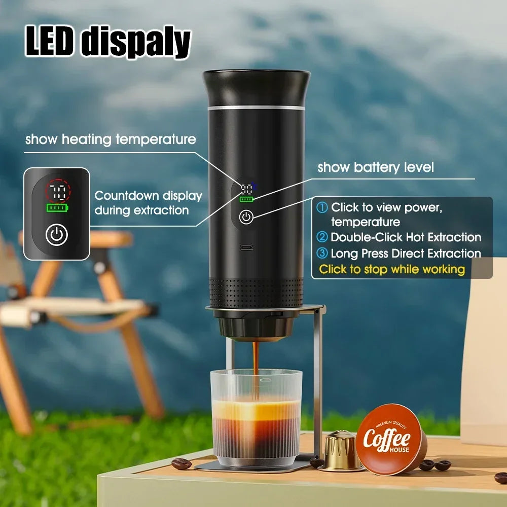 VibeHub™ EspressoGo | 3-in-1 Portable Coffee Machine