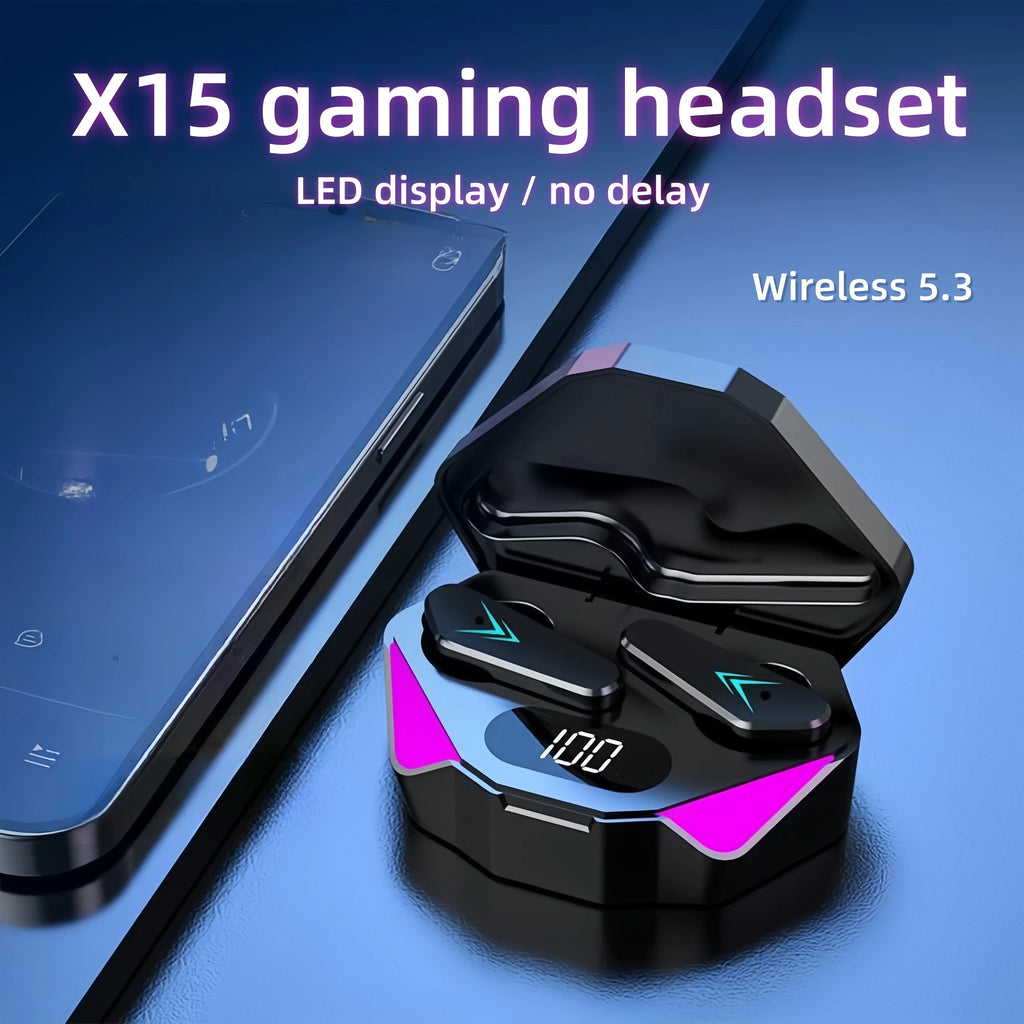 VibeHub™ X15 Pro | Ultra-Low Latency Gaming Earbuds