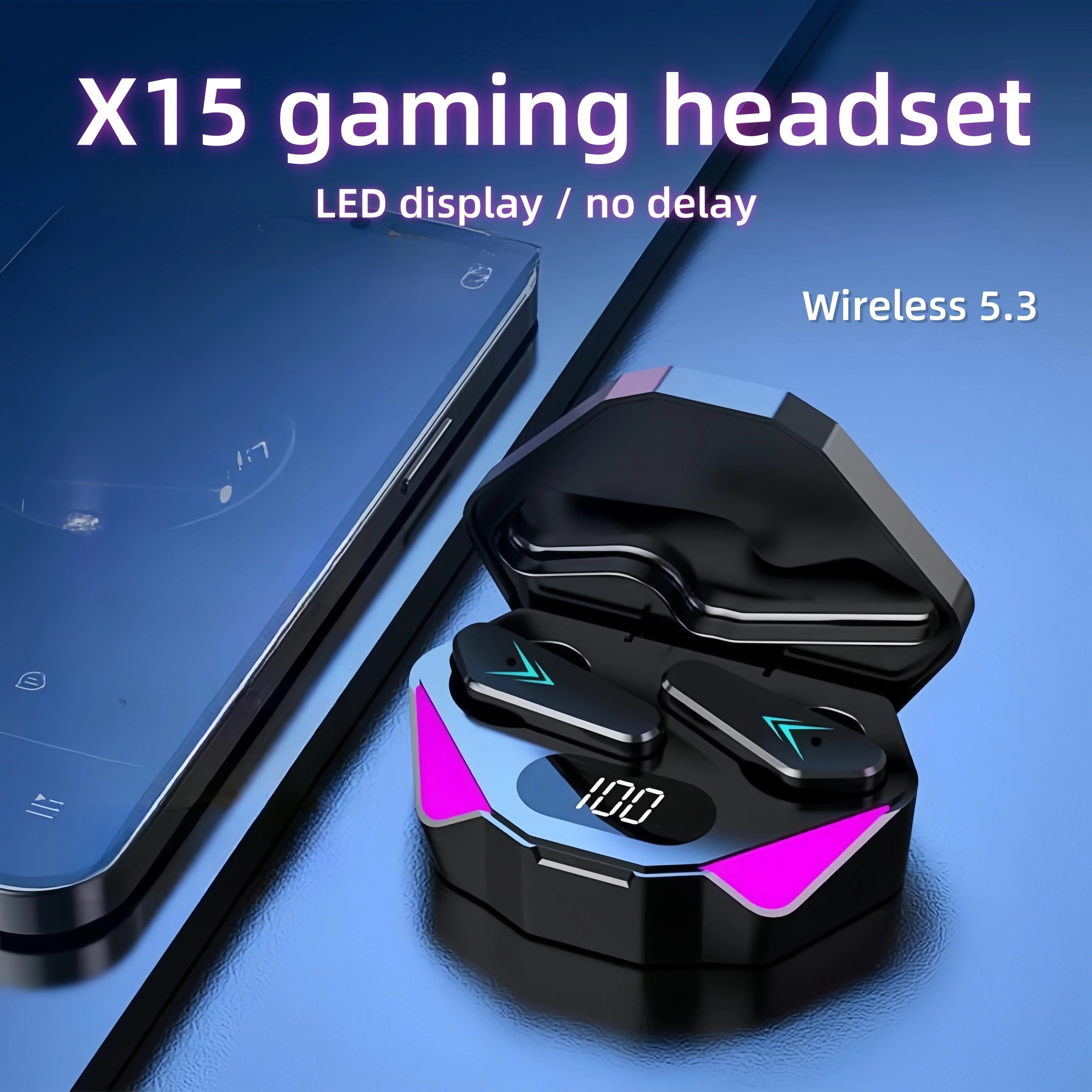 VibeHub™ X15 Pro | Ultra-Low Latency Gaming Earbuds