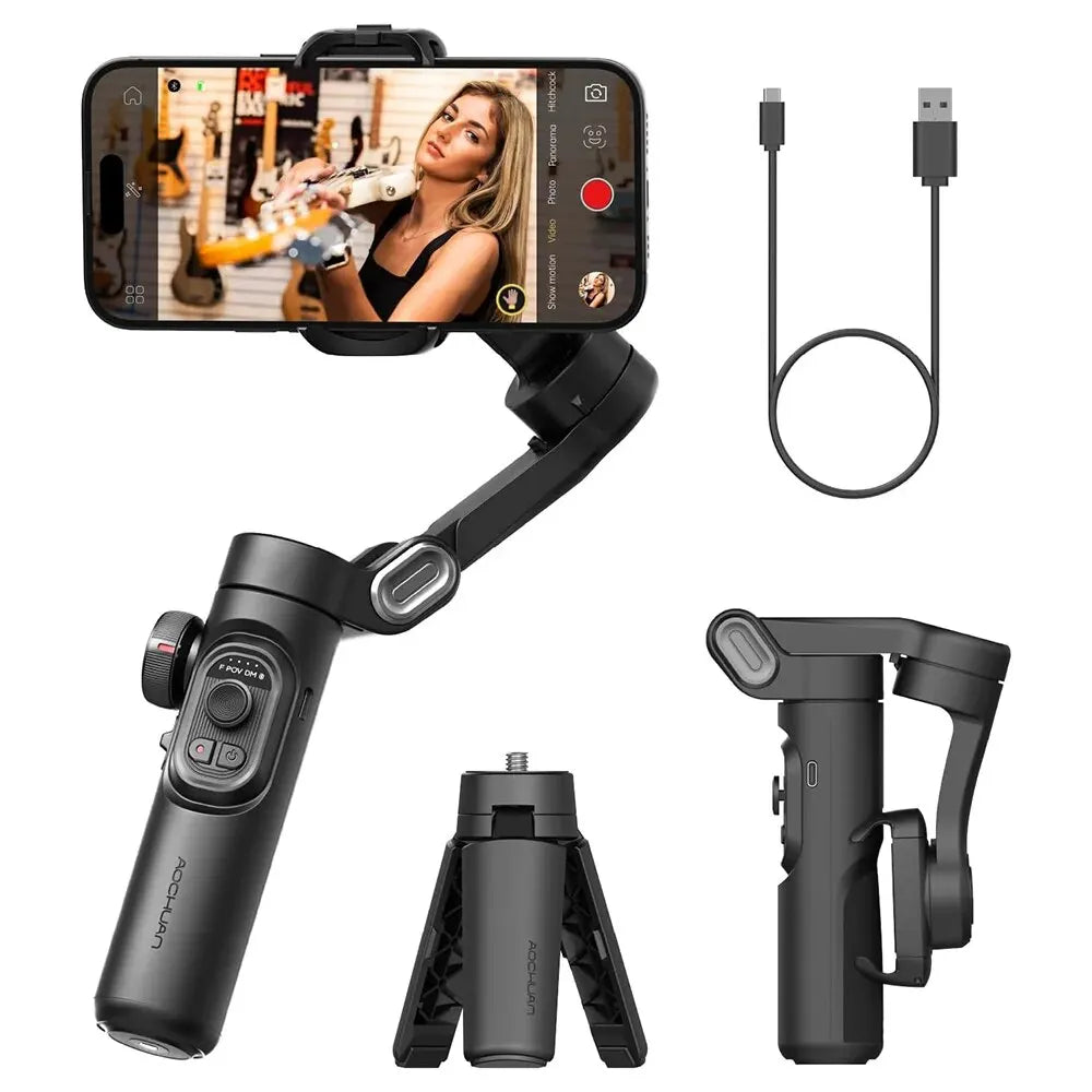 VibeHub™ ProSteady | 3-Axis Professional Smartphone Gimbal Stabilizer