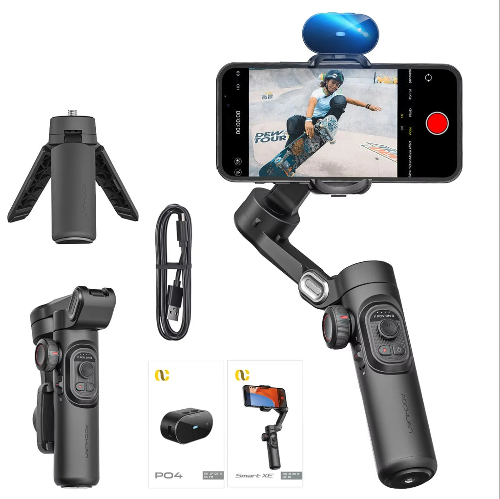 VibeHub™ ProSteady | 3-Axis Professional Smartphone Gimbal Stabilizer