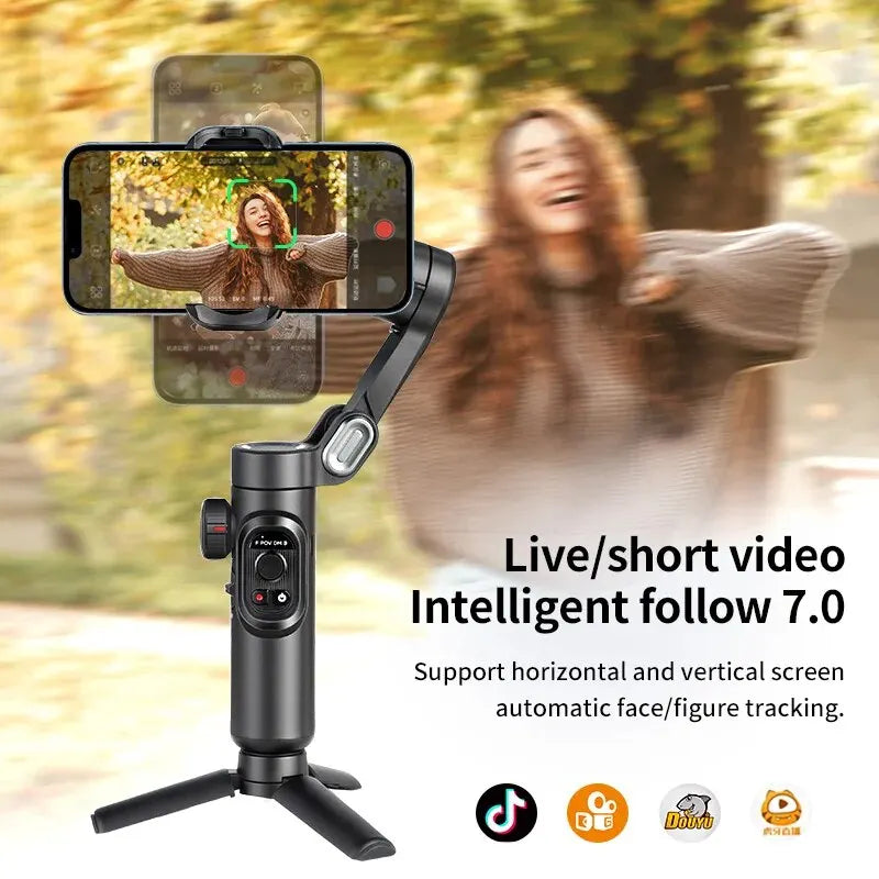 VibeHub™ ProSteady | 3-Axis Professional Smartphone Gimbal Stabilizer