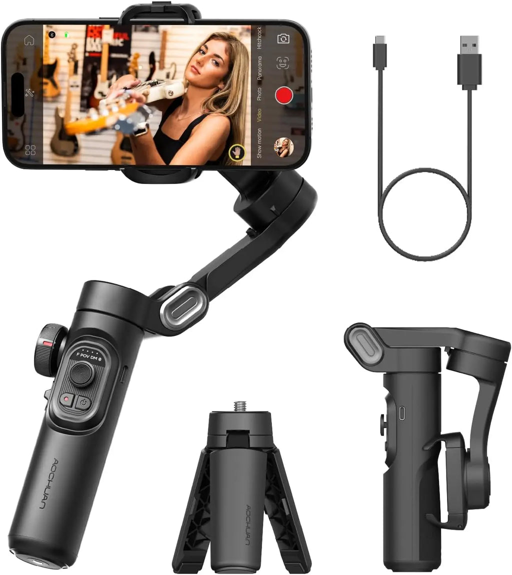 VibeHub™ ProSteady | 3-Axis Professional Smartphone Gimbal Stabilizer