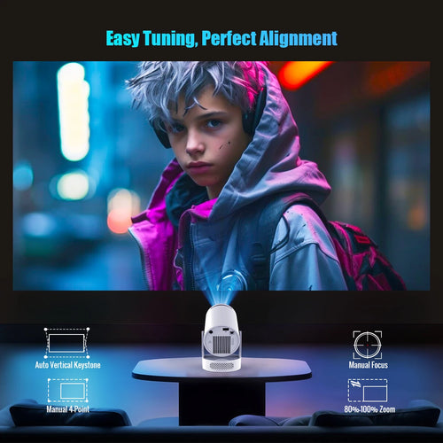 VibeHub™ Cinema Go | 8K Ultra HD Portable Projector