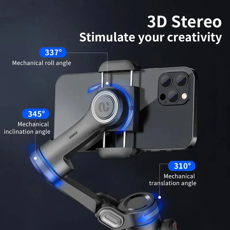 VibeHub™ ProSteady | 3-Axis Professional Smartphone Gimbal Stabilizer